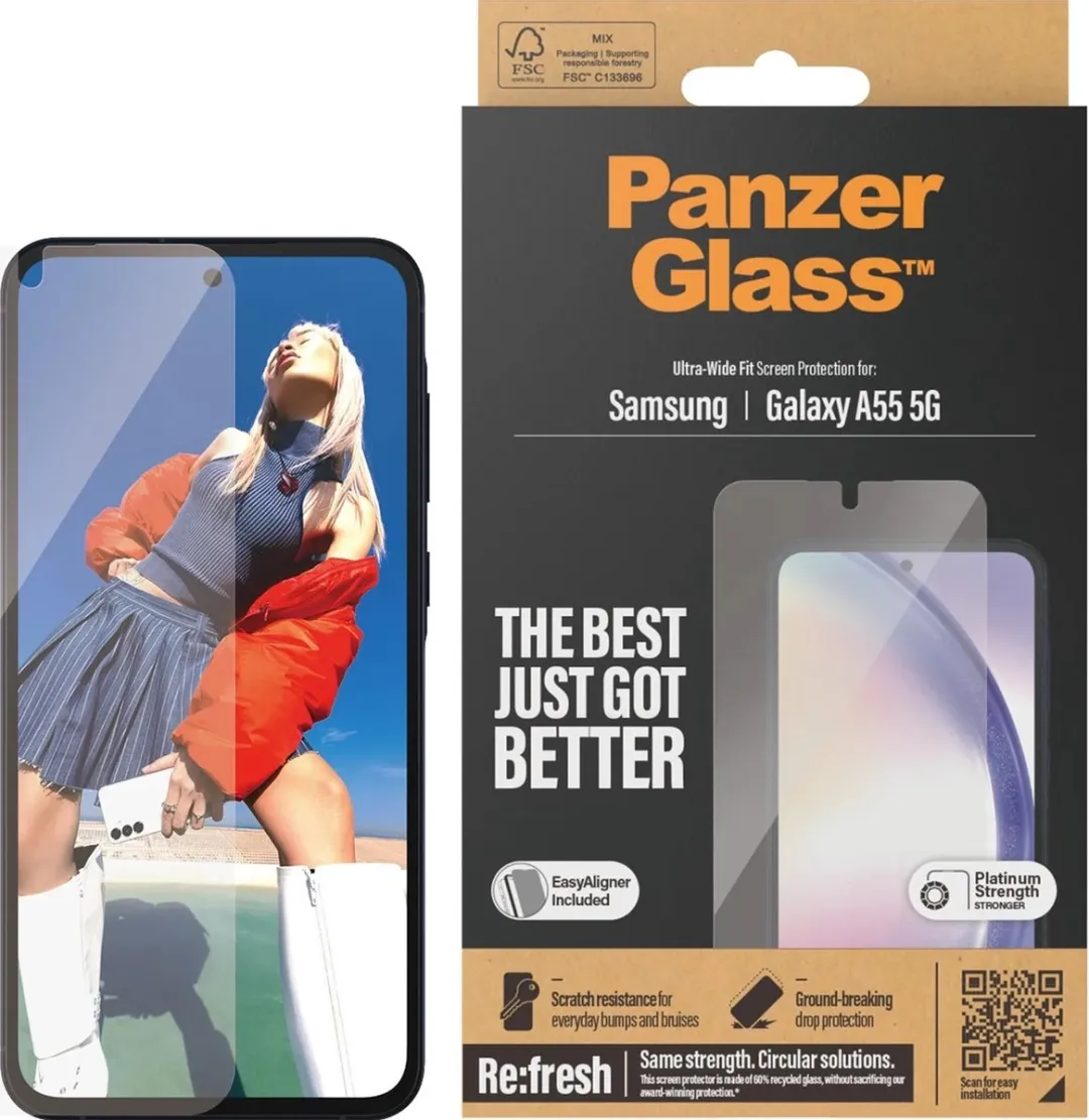 PanzerGlass PZ-7358 Screenprotector Samsung Galaxy A55 - Case Friendly