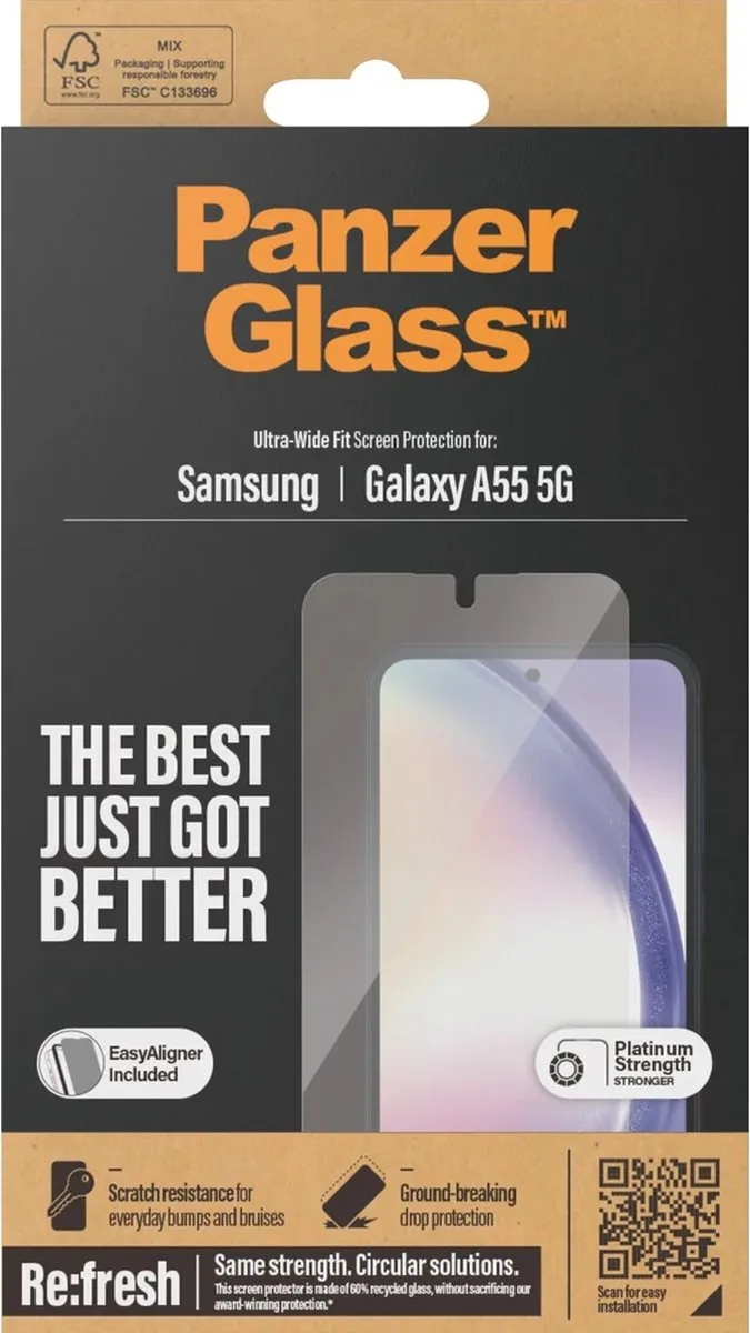 PanzerGlass PZ-7358 Screenprotector Samsung Galaxy A55 - Case Friendly