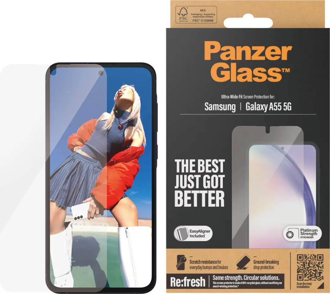 PanzerGlass PZ-7358 Screenprotector Samsung Galaxy A55 - Case Friendly