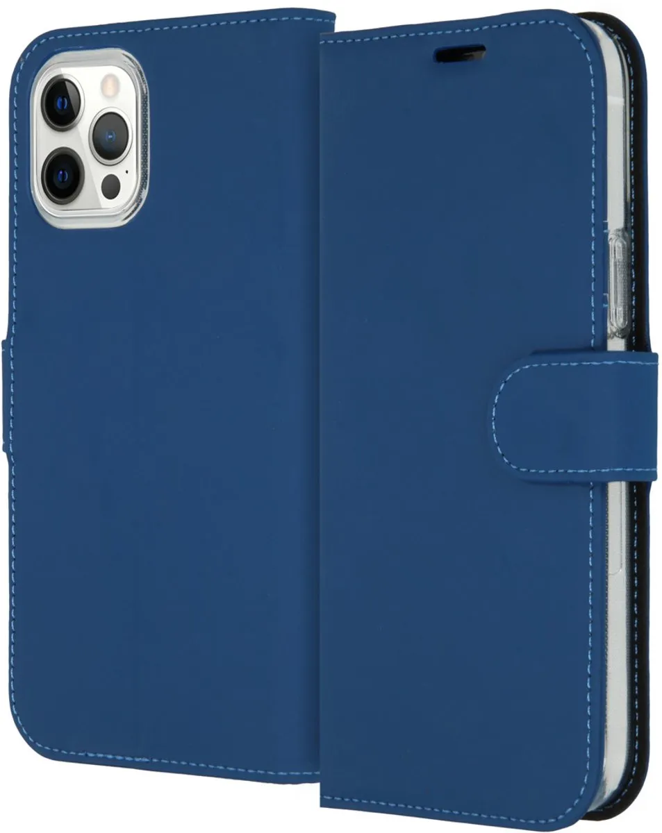Accezz Hoesje iPhone 12 Pro Max Blauw - 3 Pasjes