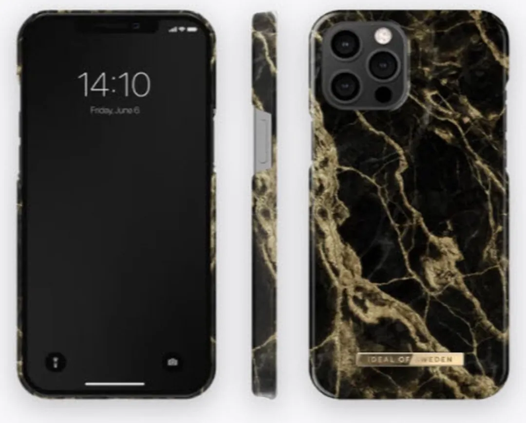 iDeal of Sweden iPhone 12 Pro Max Backcover - Golden Smoke Marble - afbeelding 6 van 6