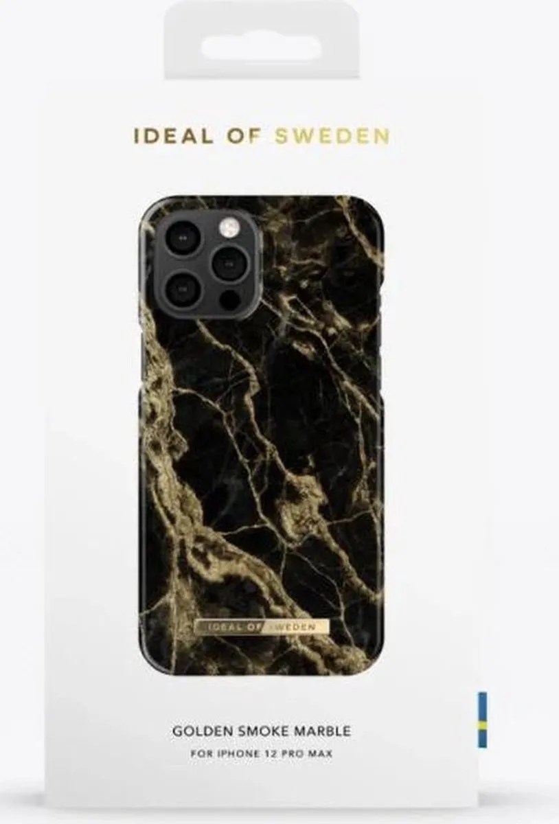 iDeal of Sweden iPhone 12 Pro Max Backcover - Golden Smoke Marble