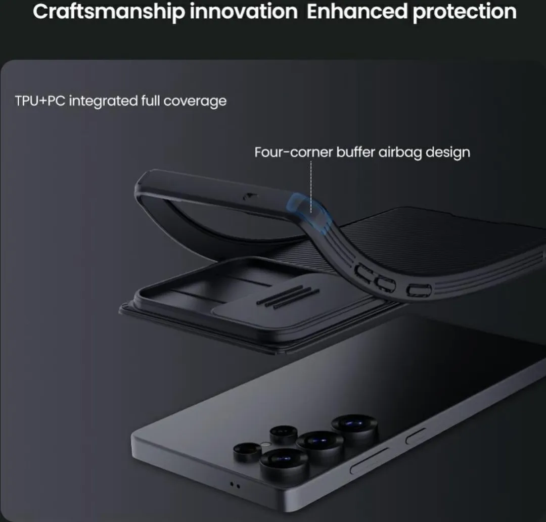 Nillkin CamShield Pro Hoesje Samsung Galaxy S25 Ultra - Zwart