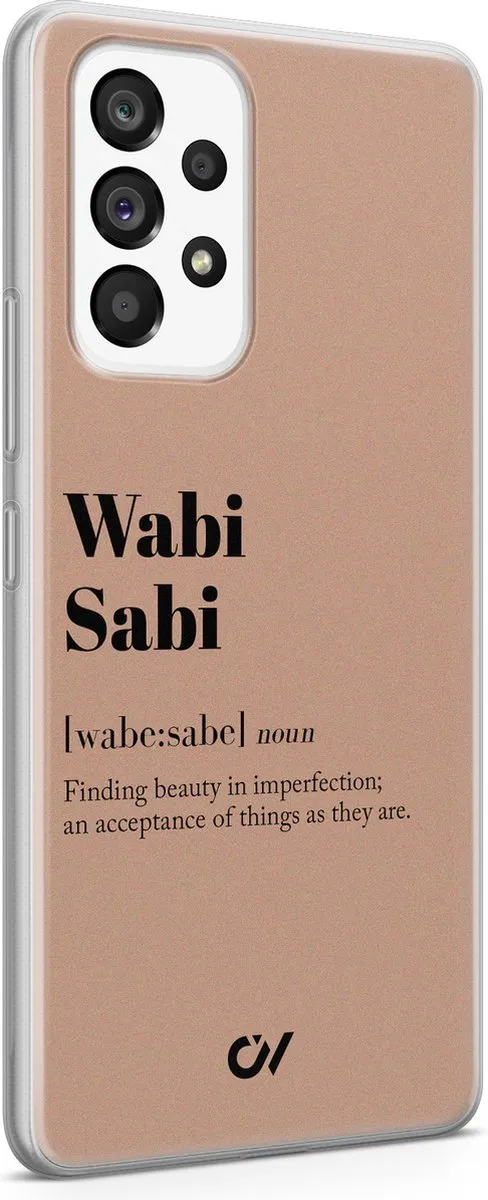 Casevibes Wabi Sabi Hoesje Samsung Galaxy A53 - Bruin