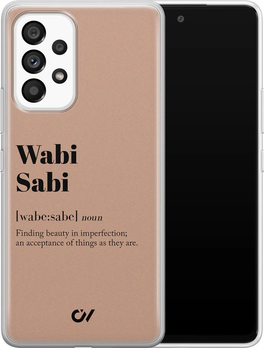 Casevibes Wabi Sabi Hoesje Samsung Galaxy A53 - Bruin