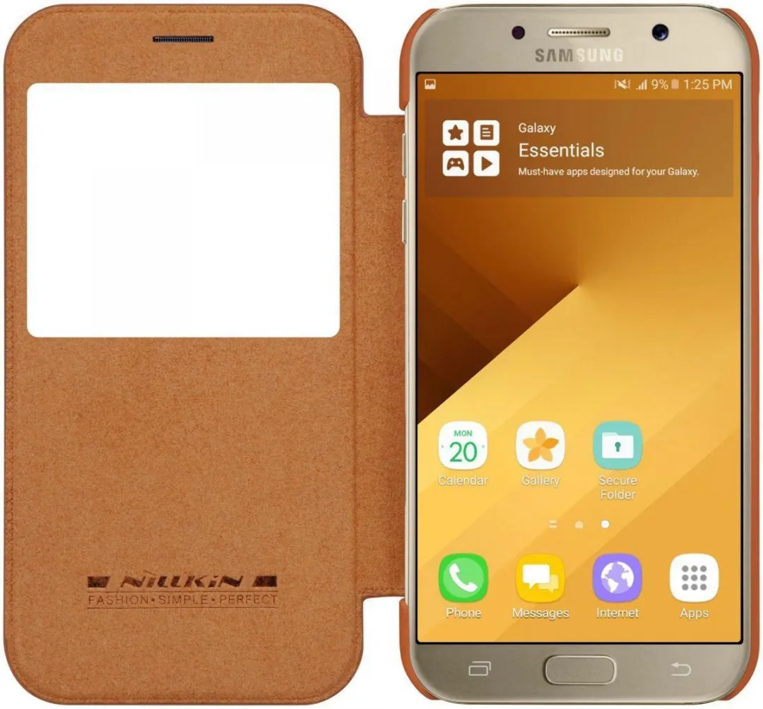 Nillkin Qin Series Hoesje Samsung Galaxy A3 (2017) - Bruin