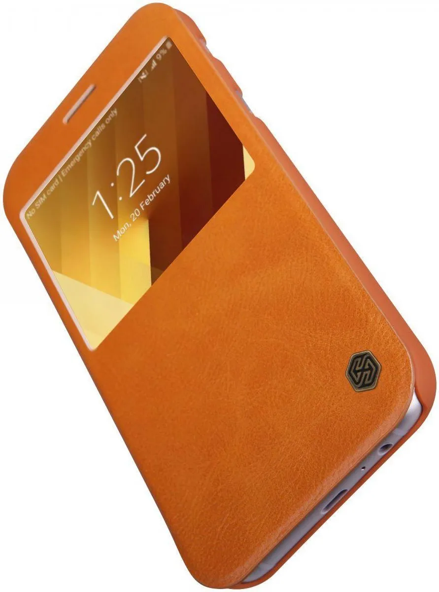 Nillkin Qin Series Hoesje Samsung Galaxy A3 (2017) - Bruin - afbeelding 6 van 6