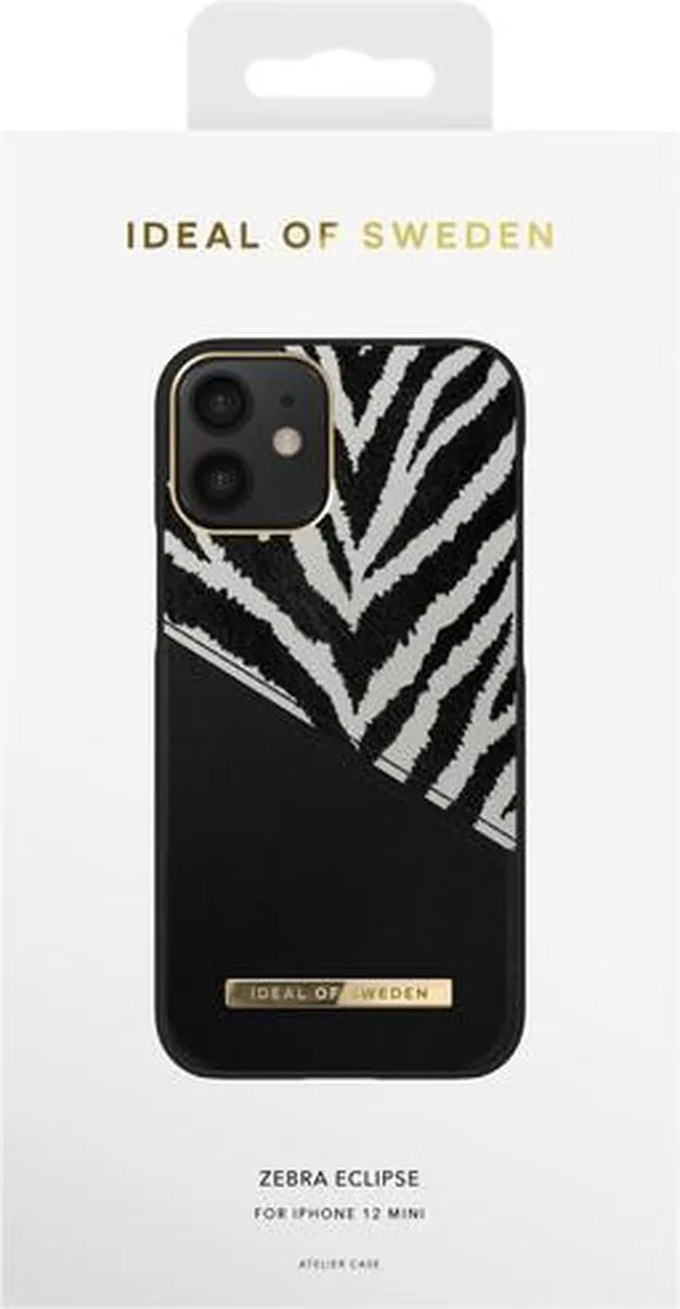 iDeal of Sweden Atelier iPhone 12 Mini Hoes - Zebra Eclipse IDACAW20-2054-247