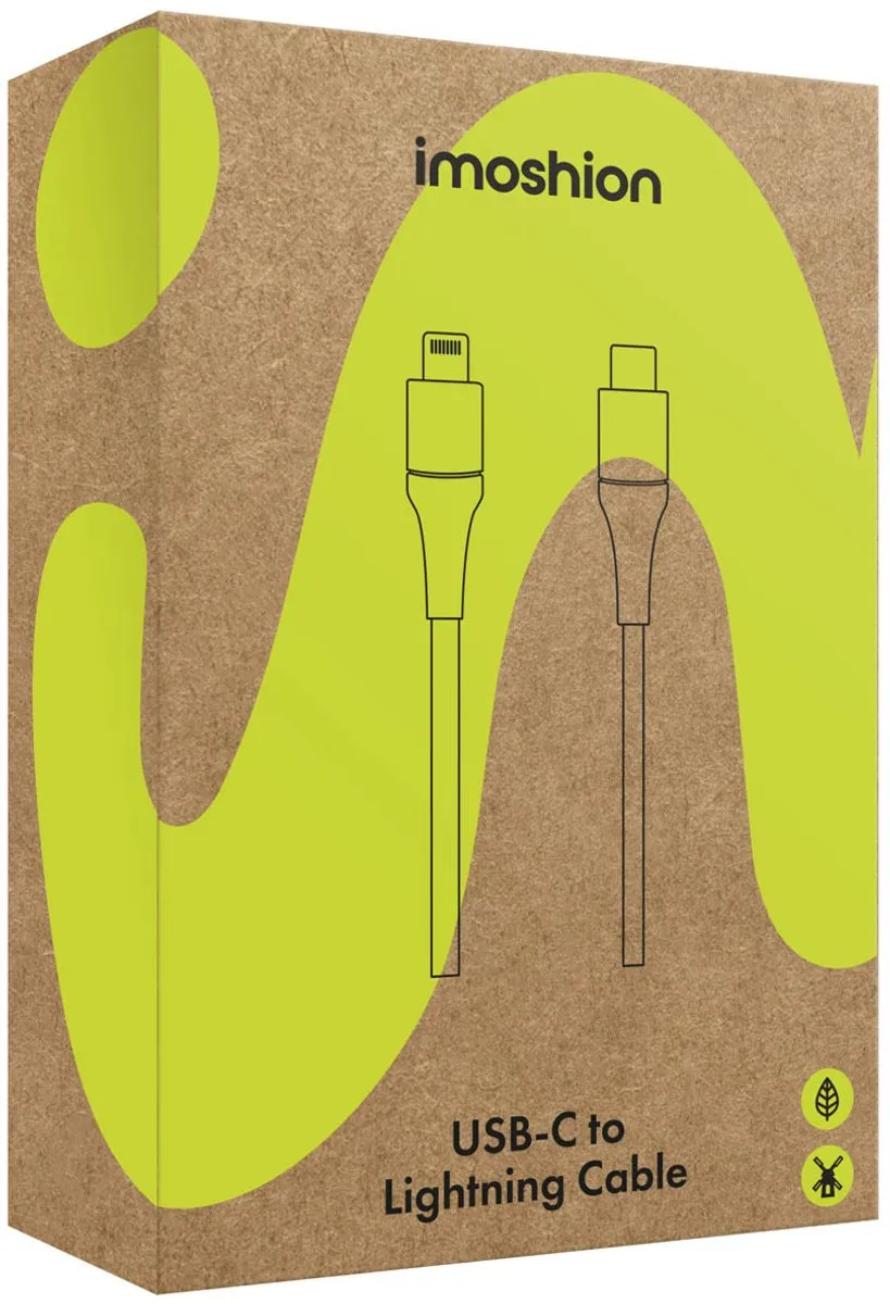 Imoshion SH00065773 Lightning naar USB-C Kabel 0,5m - Wit