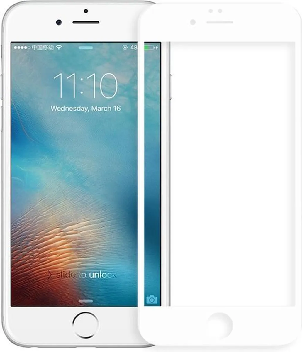 Nillkin 3D AP+ PRO iPhone 6/7/8 Plus Volledig Glas - Wit - afbeelding 2 van 6
