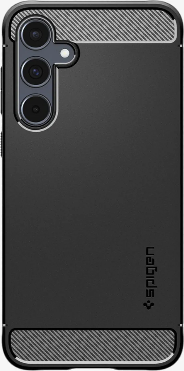Spigen Rugged Armor ACS07500 Hoesje - Samsung Galaxy A55 - Zwart