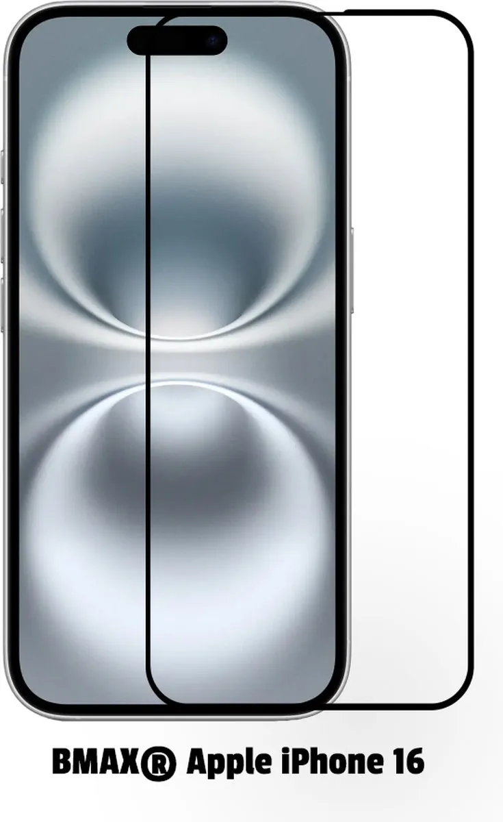 BMAX iPhone 16 Screenprotector 2 Stuks - Full Cover Zwart