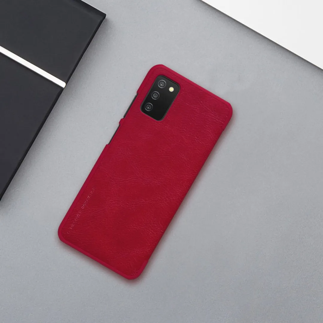 Nillkin Qin Leren Holsterhoes Samsung Galaxy A03s - Rood - afbeelding 5 van 6