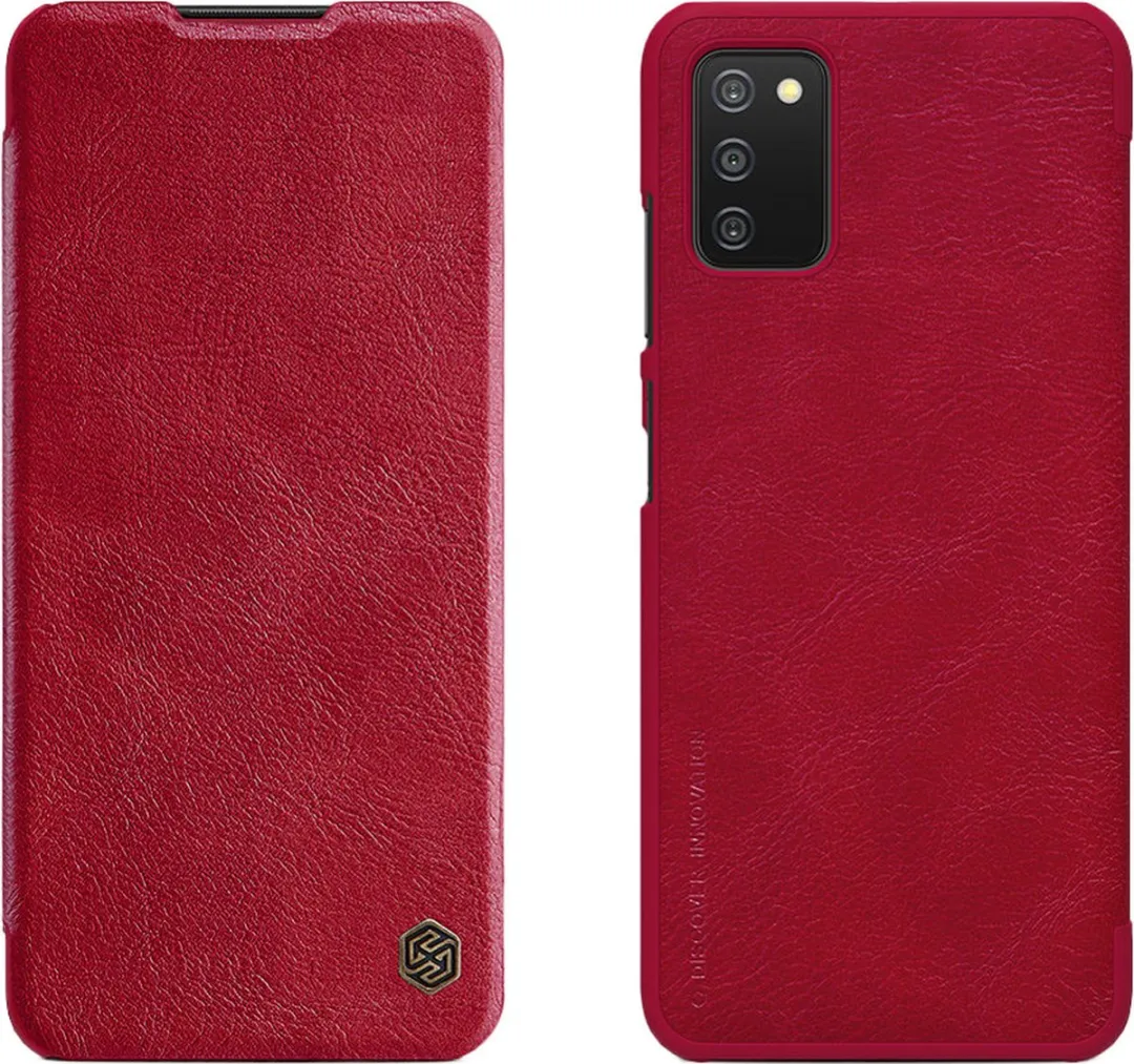 Nillkin Qin Leren Holsterhoes Samsung Galaxy A03s - Rood - afbeelding 2 van 6
