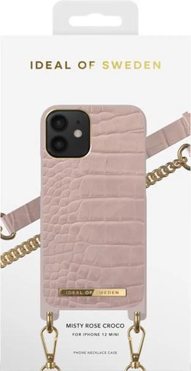 iDeal of Sweden Phone Necklace Case iPhone 12 Mini Misty Rose - IDNCSS20-I2054-211 - afbeelding 4 van 5