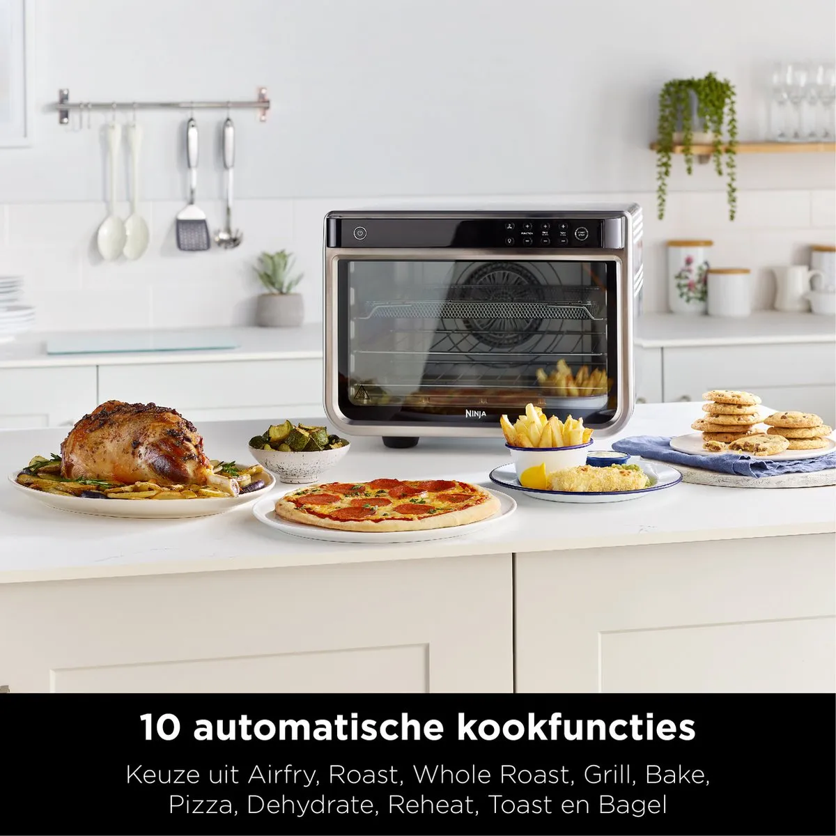 Ninja DT200EU Vrijstaande Oven - 29L - 2400W - Zilver