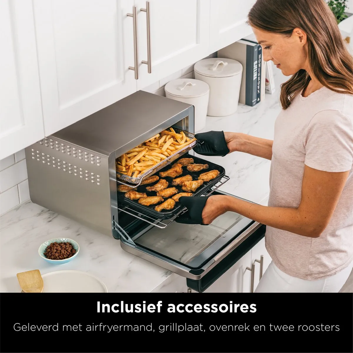 Ninja DT200EU Vrijstaande Oven - 29L - 2400W - Zilver - afbeelding 6 van 6