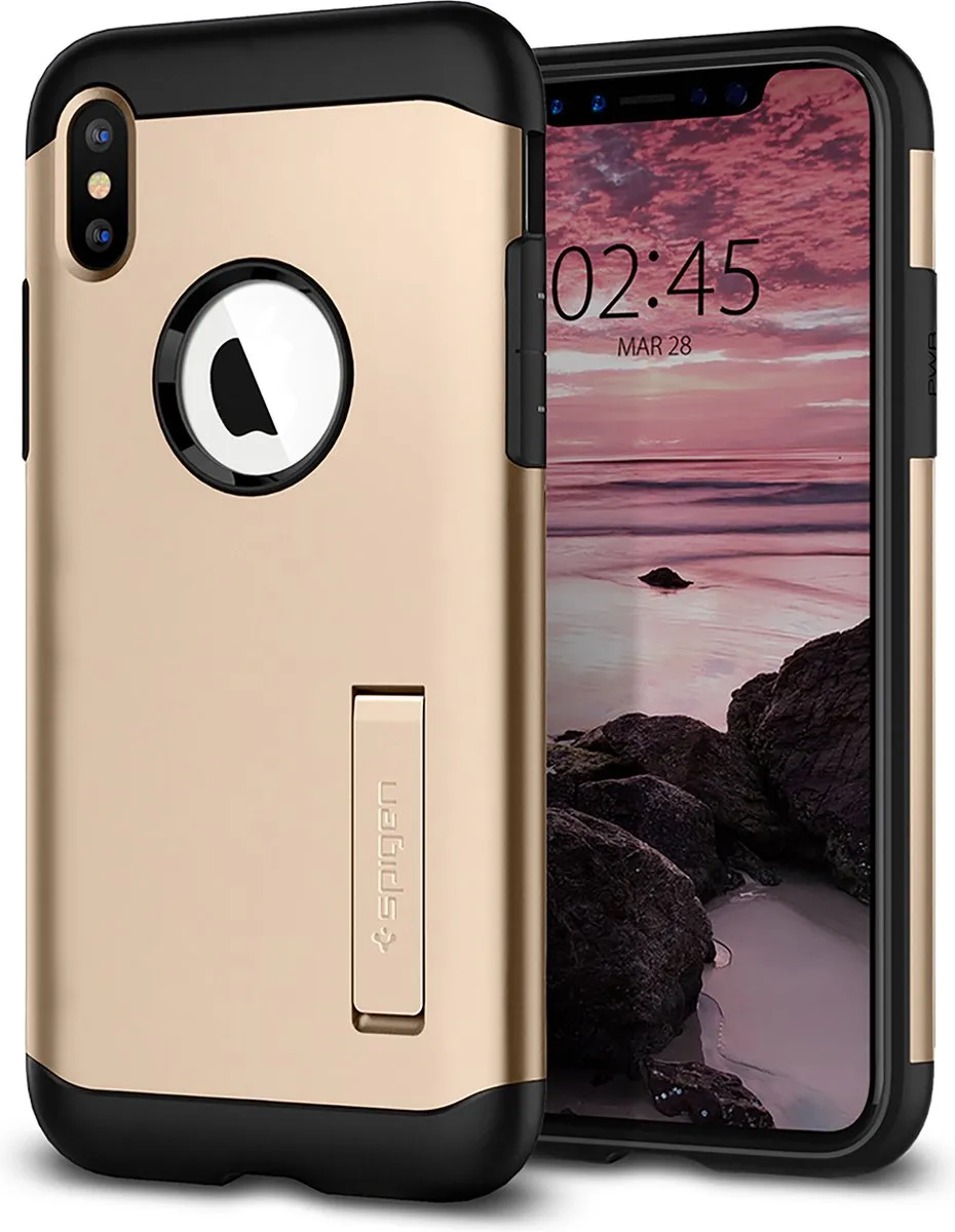 Spigen Slim Armor iPhone Xs Max Hoesje 065CS25154 - Goud