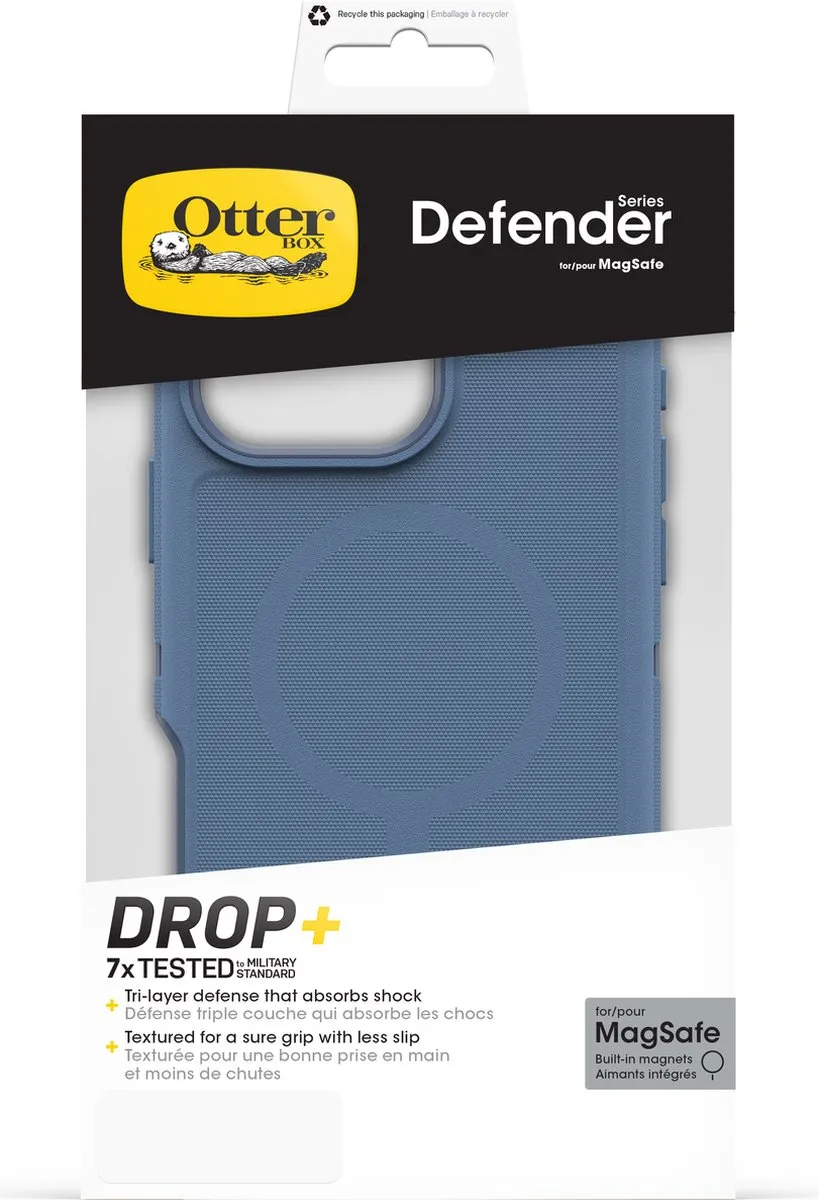 OtterBox Defender Mag Hoesje 77-95985 - iPhone 16 Pro Max - Baby Blue Jeans - afbeelding 6 van 6