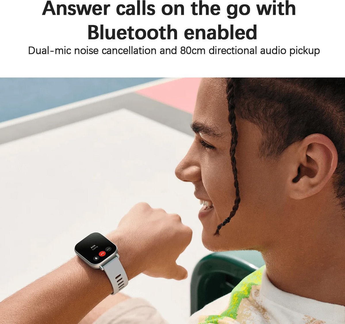 Xiaomi Redmi Watch 5 Active, 2,0" LCD-scherm, 18 dagen Batterijduur, Bluetooth-oproepen, Waterdicht tot 5 ATM, Zilver