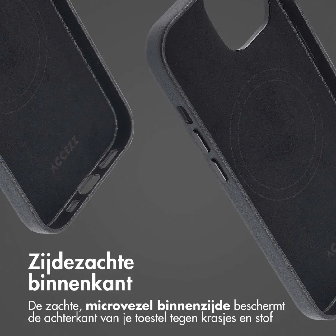Accezz iPhone 15 Hoesje MagSafe - Black - 2 Pasjes