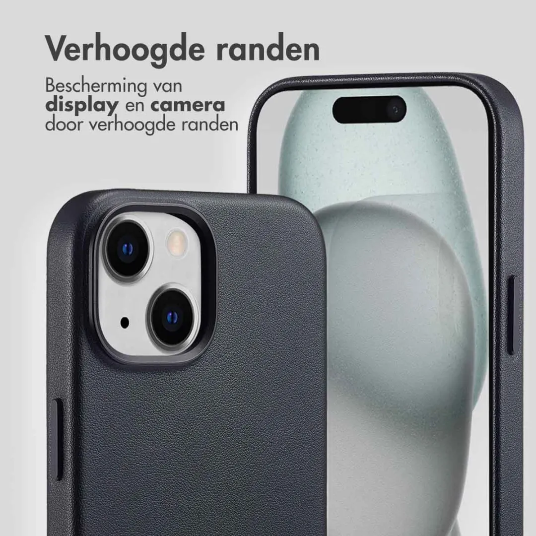 Accezz iPhone 15 Hoesje MagSafe - Black - 2 Pasjes