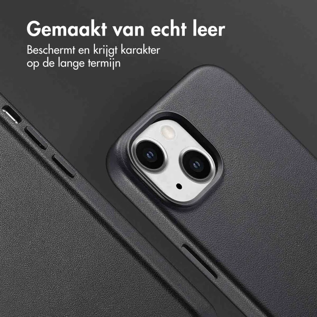 Accezz iPhone 15 Hoesje MagSafe - Black - 2 Pasjes