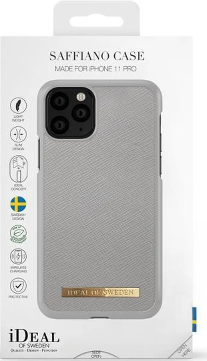 iDeal of Sweden Fashion Case Saffiano iPhone 11 Pro/XS/X - Grijs - afbeelding 4 van 6