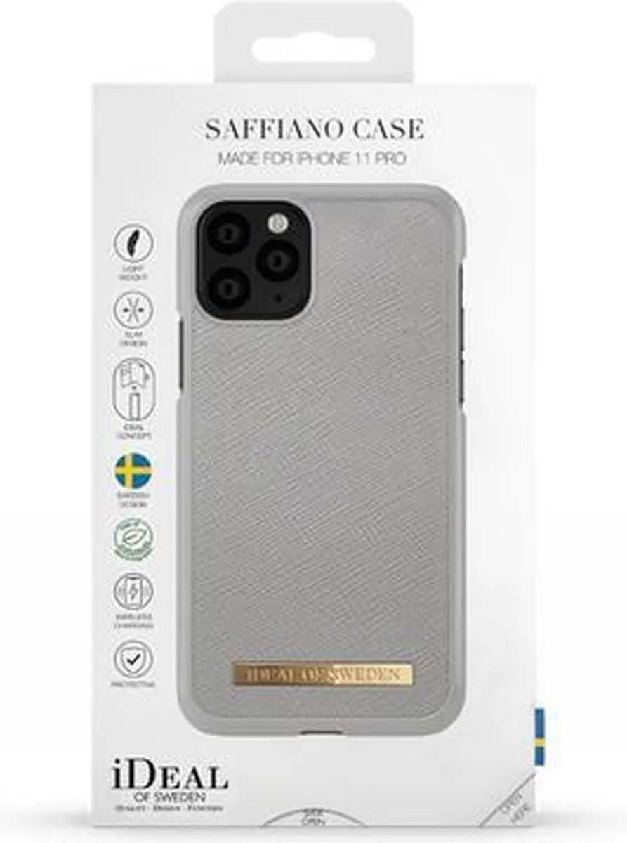 iDeal of Sweden Fashion Case Saffiano iPhone 11 Pro/XS/X - Grijs - afbeelding 6 van 6