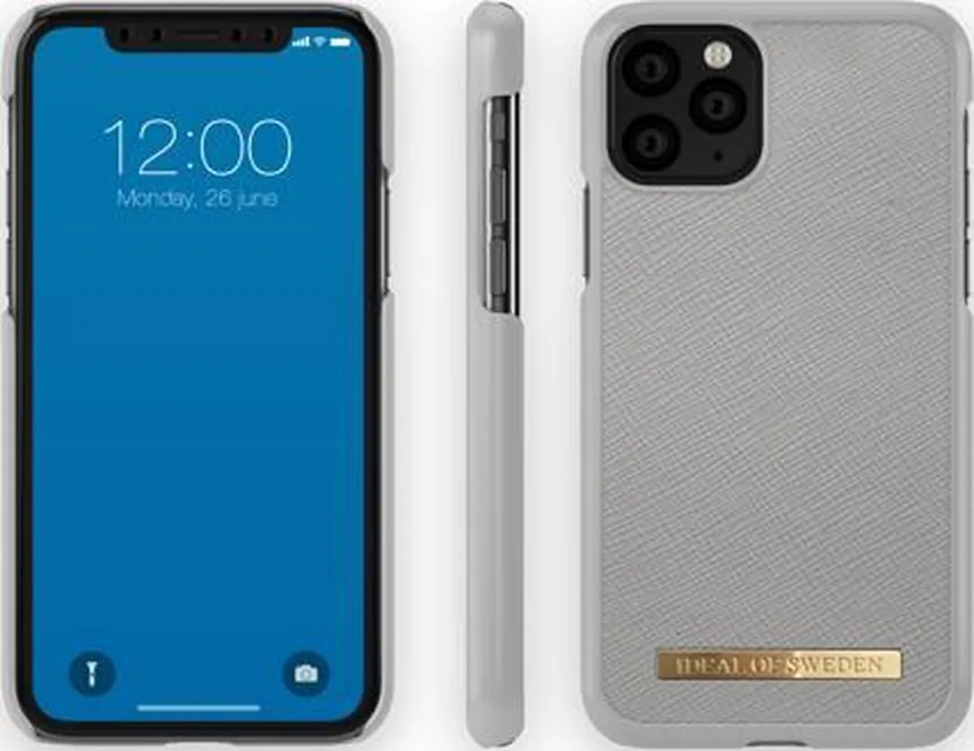 iDeal of Sweden Fashion Case Saffiano iPhone 11 Pro/XS/X - Grijs - afbeelding 3 van 6