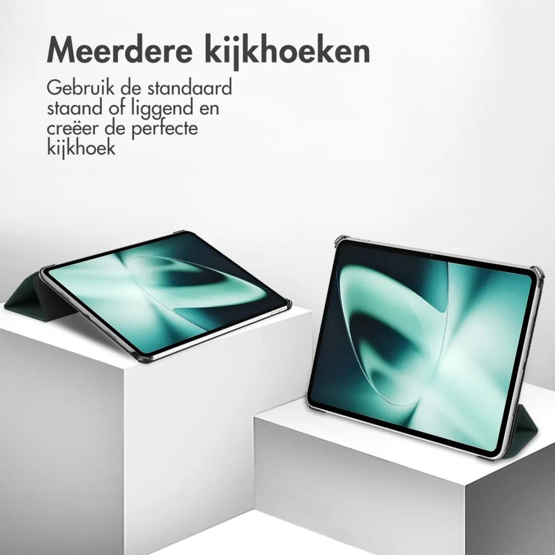 Imoshion SH00058549 Tablethoes - OnePlus Pad 11.6" - Trifold Bookcase - Donkergroen