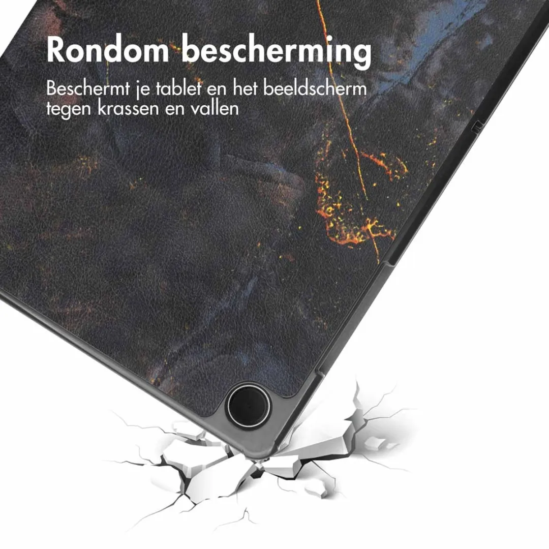 Imoshion SH00066626 Tablethoes - Samsung Galaxy Tab A9 Plus 11" - Trifold Black Marble