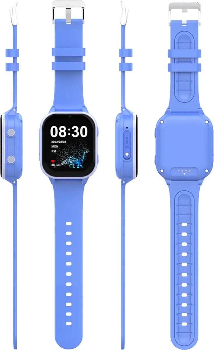 GPSHorlogeKids Edge GPS Horloge - 4G Videobellen - Blauw