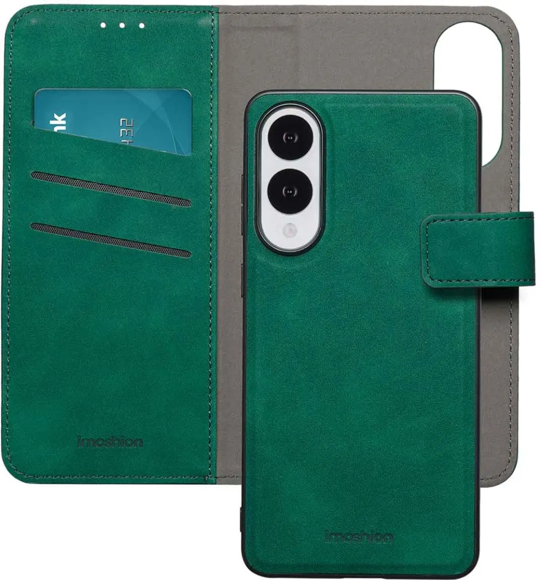 Imoshion Hoesje Samsung Galaxy S25 Edge 2-in-1 Bookcase - 3 Pasjes - Donkergroen
