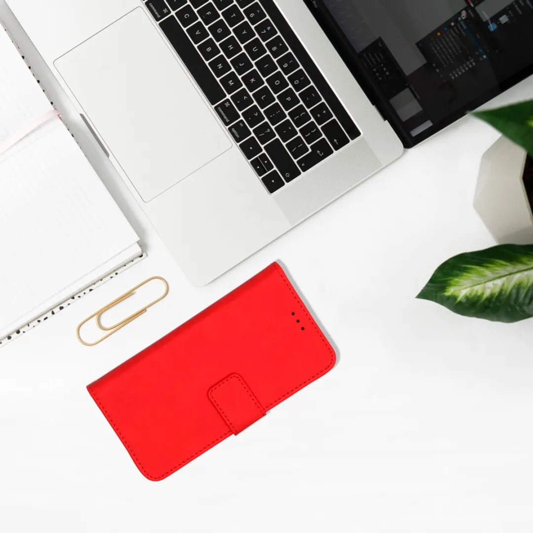 Imoshion Hoesje Samsung Galaxy A72 2-in-1 Bookcase - 3 Pasjes - Rood
