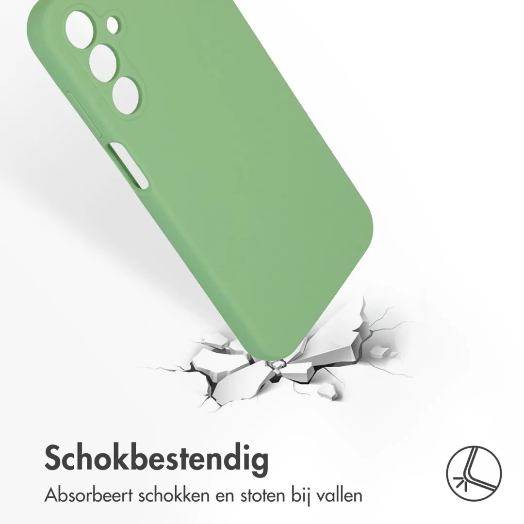 Accezz Hoesje Samsung Galaxy A15 Groen - Liquid Silicone Backcover