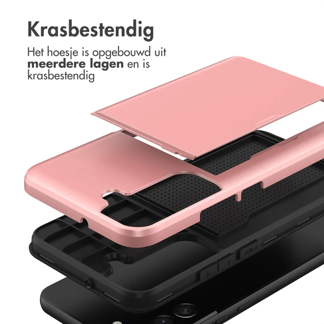 Imoshion Hoesje Samsung Galaxy S21 - Rosé Goud - 2 Pasjes