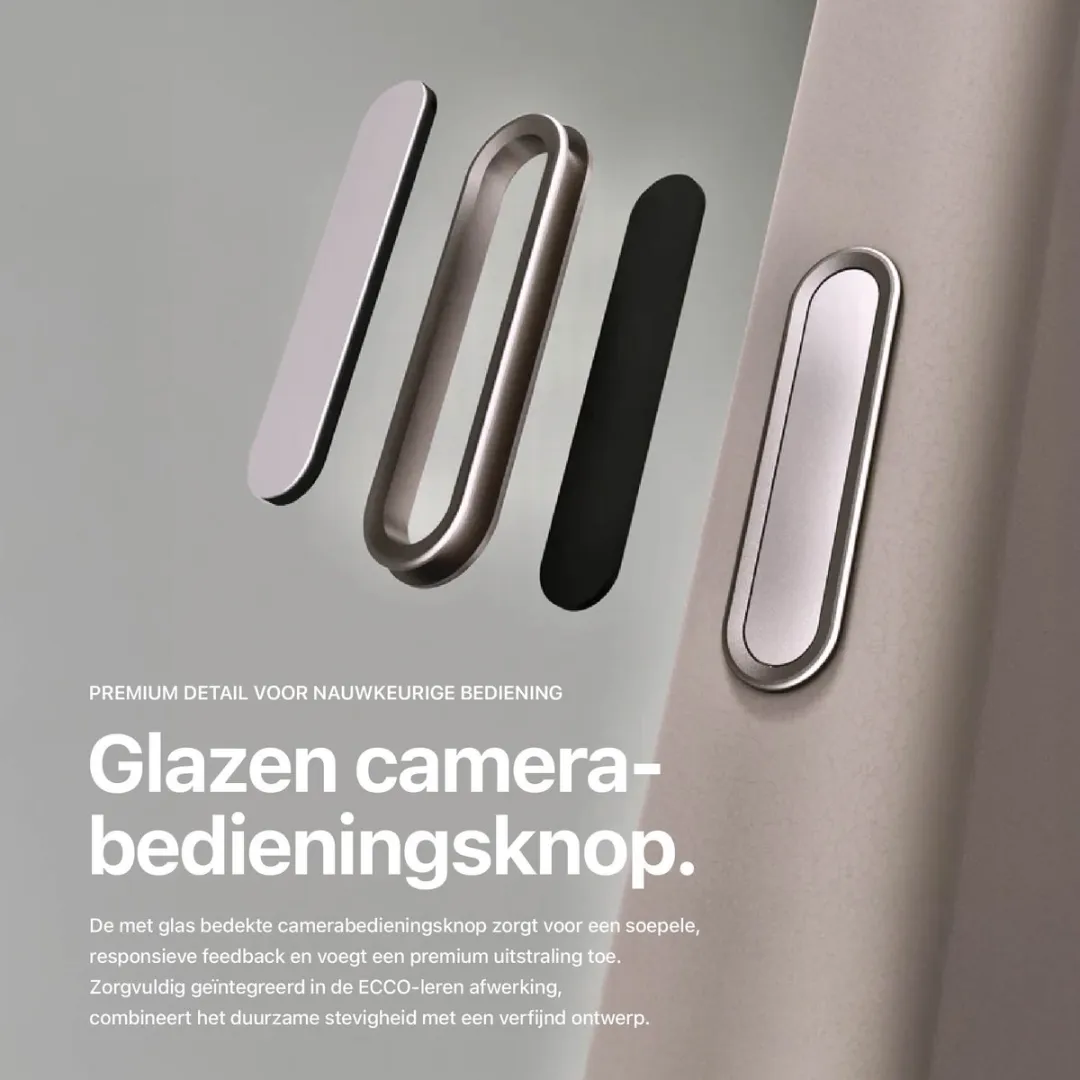 Decoded Leren Hoesje DEC2371 - iPhone 17 Pro Max - Clay Beige