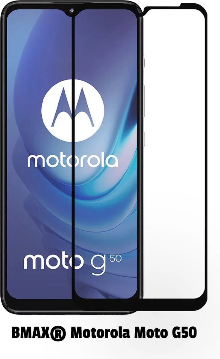 BMAX Screenprotector Motorola Moto G50 - 2 Stuks - Zwart