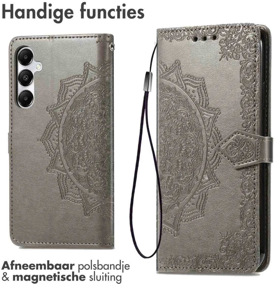 Imoshion Hoesje Samsung Galaxy A55 - Mandala Bookcase Grijs