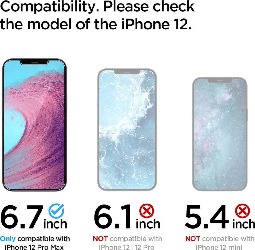 Spigen EZ Fit Glas Montage Frame AGL01791 - 2 Stuks