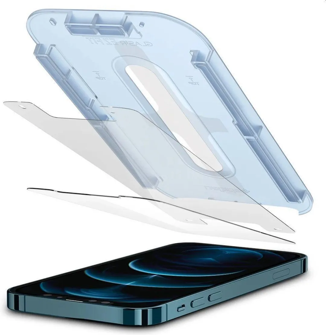 Spigen EZ Fit Glas Montage Frame AGL01791 - 2 Stuks - afbeelding 6 van 6