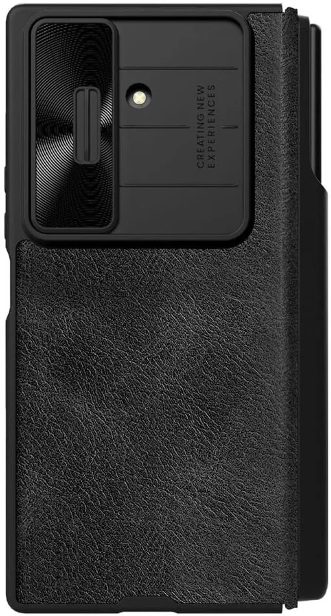 Nillkin Qin Pro Hoesje Zwart - Galaxy Z Fold 7 - 1 Pasje