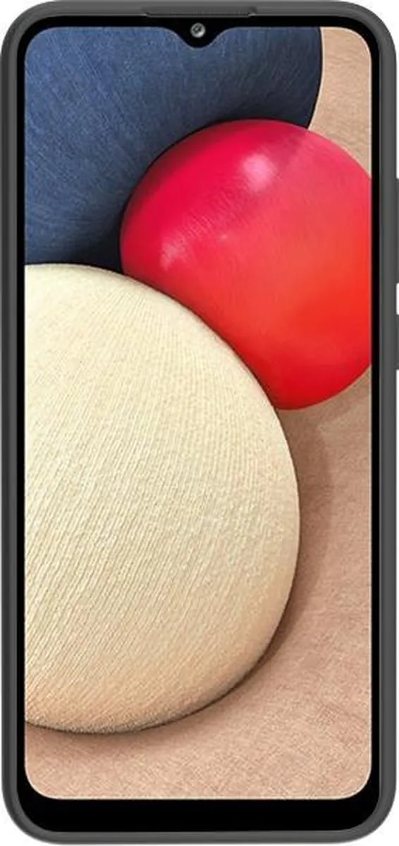 Azuri Samsung Galaxy A02s Hoesje - Siliconen - Zwart