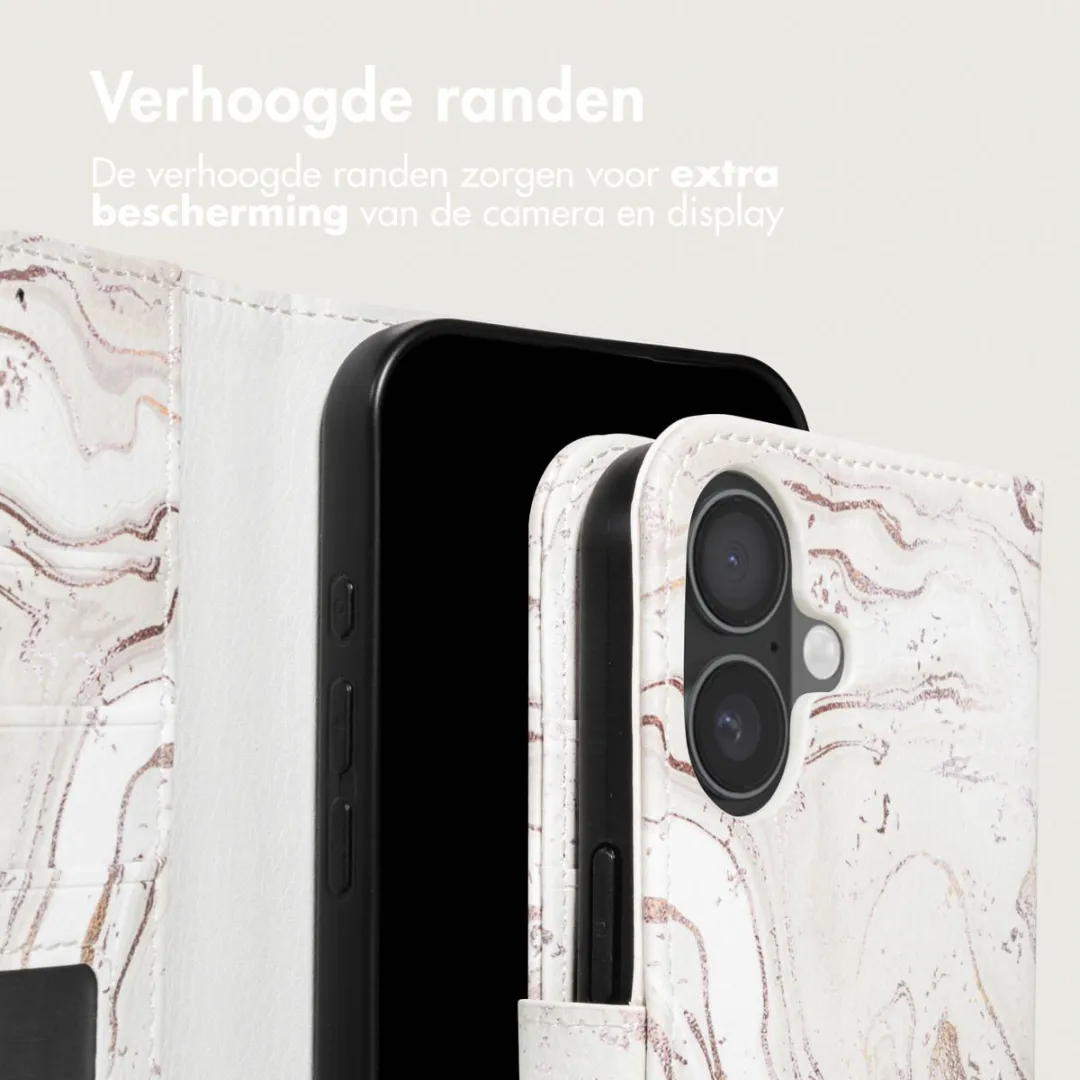 Imoshion iPhone 17 Hoesje Sandy Marble - 3 Pasjes