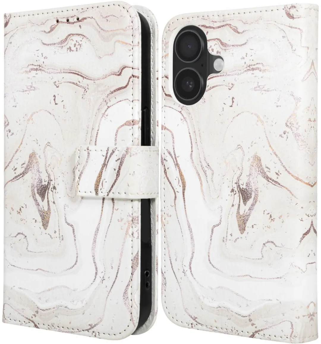 Imoshion iPhone 17 Hoesje Sandy Marble - 3 Pasjes