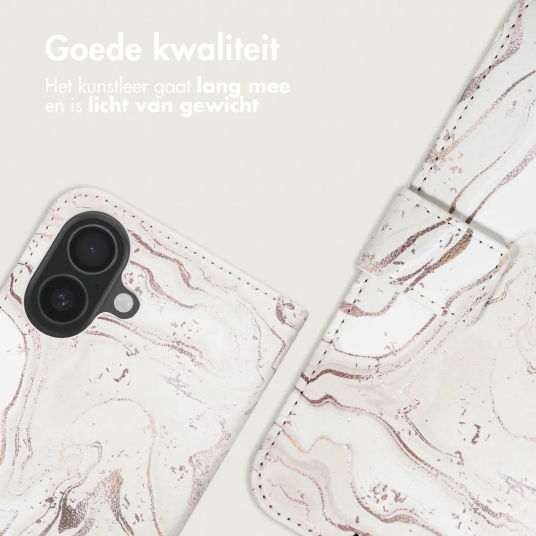 Imoshion iPhone 17 Hoesje Sandy Marble - 3 Pasjes