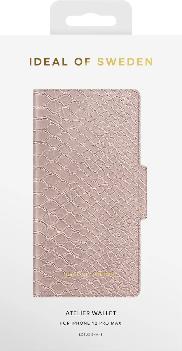 iDeal of Sweden Atelier Wallet iPhone 12 Pro Max IDAW-I2067-234 - 3 Pasjes - Lotus Snake