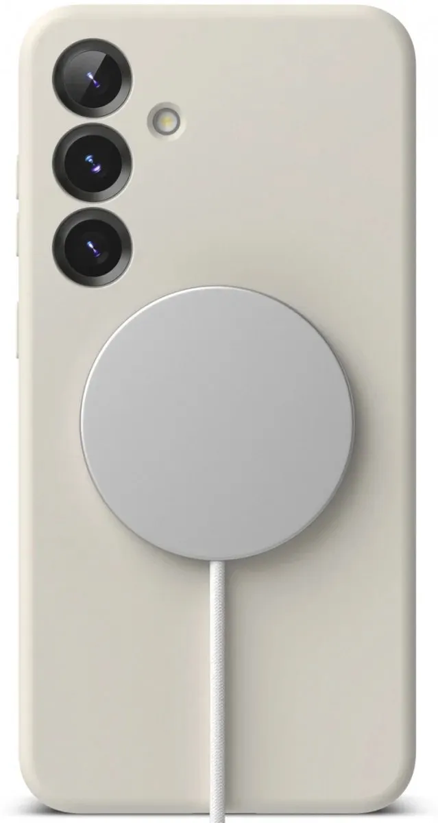 Ringke Silicone MagSafe Hoesje Samsung Galaxy S25 Plus - Grijs
