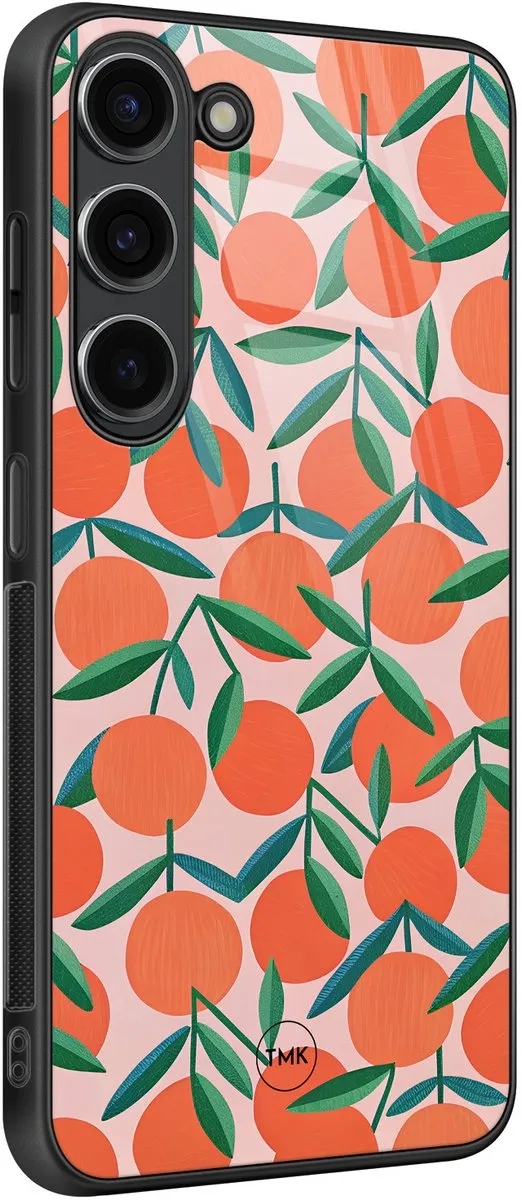 Casevibes Samsung Galaxy S23 Hoesje - Oranje - TPU Glossy